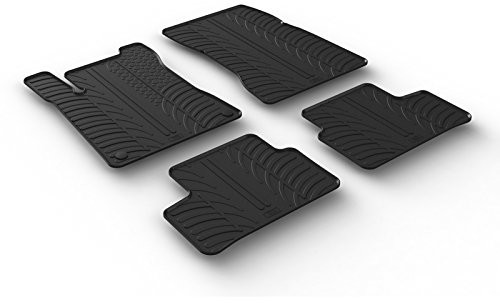 Gledring gled ring 0508 zestaw maty gumowe Mercedes klasa A-w177 5/2018-(profil T 4-częściowy + zestaw Clips), czarna 0508