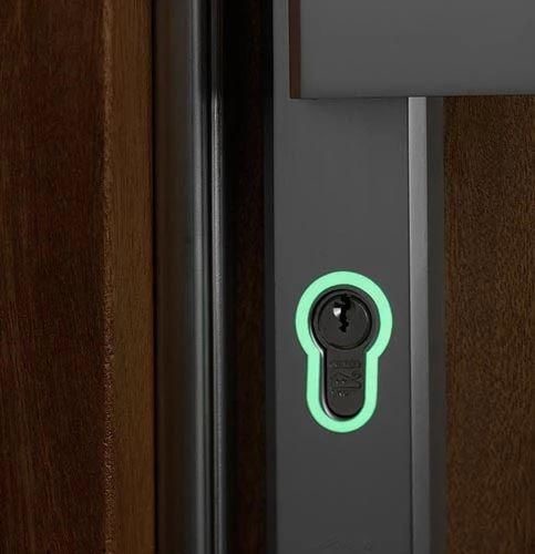 Secucare Fosforyzująca naklejka na dziurkę od klucza 3 szt 8055.001.01