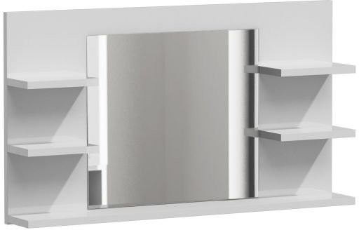 Topeshop Lustro do łazienki TOPESHOP Lumo, białe, 50x80x12 cm