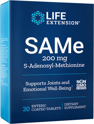 SAMe 200 mg 30 tabletek Life Extension 737870217534