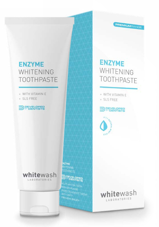 WhiteWash Premium Range Enzyme Whitening Toothpaste - enzymatyczna pasta wybielająca 75 ml PR-01