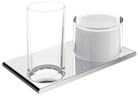 Keuco 11552009000 wlewem szklany Edition 400, jako zamiennik do dozownik na mydło, prawdziwe szkło kryształowe matowe, luzem 11552009000