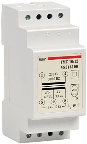 Vemer TMC 10/12 trasf. 10 VA con. 230/0  8-12vac vn314100 VN314100