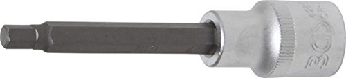 BGS wkładka bit 12,5 (1/2), 6-kątna we wnętrzach, długość 100 MM, 6 MM, 4261