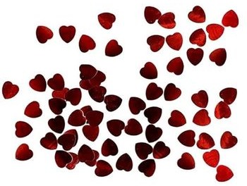 DP Konfetti metalizowane czerwone Serca 0,6 cm 30 g KONS14