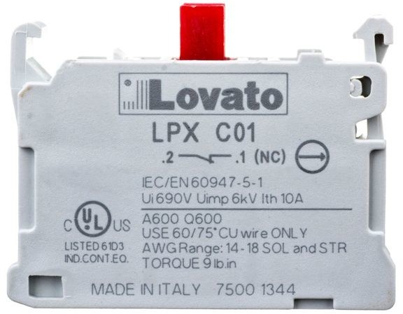 Lovato electric Sp. z o.o. Styk pomocniczy 1R do serii Platinum LPXC01