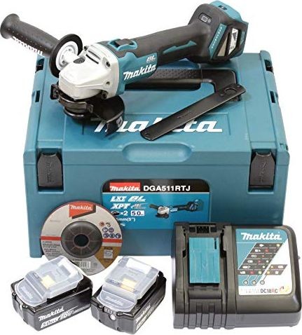 Makita szlifierka kątowa 18V 2 2x Li-ion 5.0 Ah DGA511RTJ DGA511RTJ