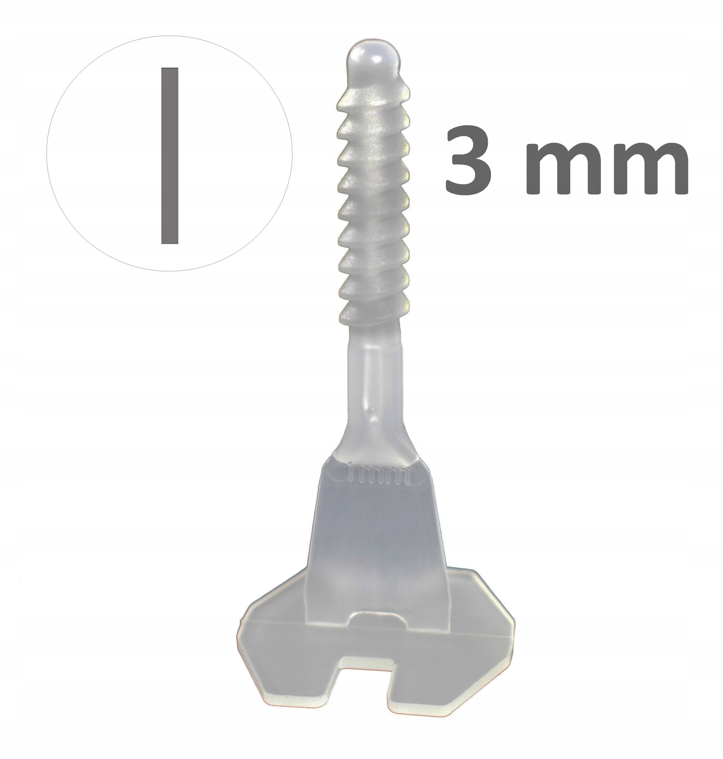 Twist Level! poziomowanie płytek, Bazy Proste 3mm
