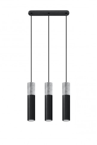 Czarna betonowa lampa wisząca nad stół - EX570 E0-G32