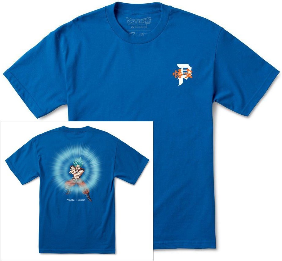 Royal PRIMITIVE t-shirt PRIMITIVE DRAGON BALL SUPER) ENERGY TEE
