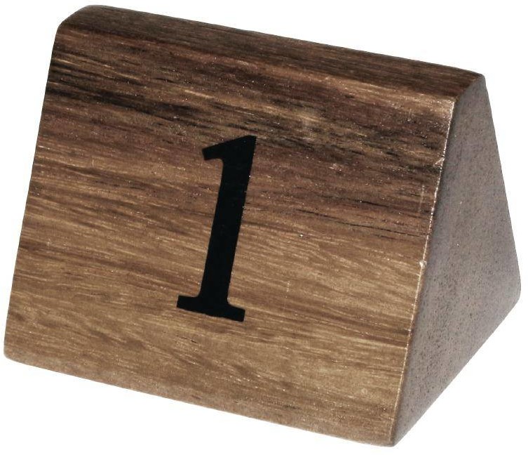 Olympia Drewniane numerki na stoły | 1-10 | 35x35x(H)55mm CL392