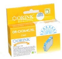 ORINK Zgodny Tusz HP 364XL do HP DeskJet 3070 3520 3522 3524 PhotoSmart 5510 5515 5520 6510 6520 C5380 D5460 D7560 D7680 15ml Cyan CB318E-OR-0