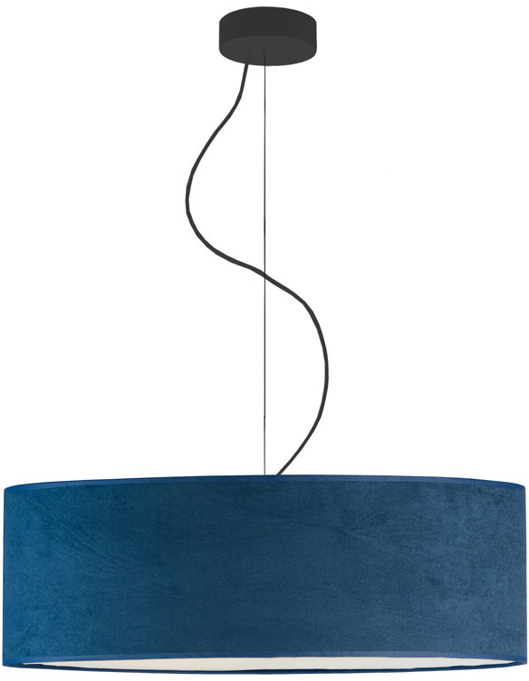 LYSNE Regulowana lampa do jadalni HAJFA VELVET fi 60 cm kolor morski 14529V/24 kolor szary