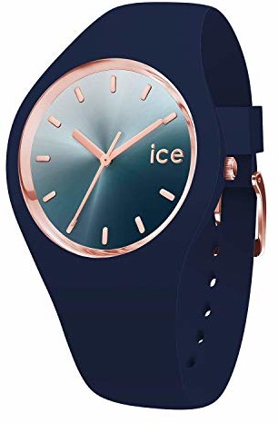 Ice-Watch - ICE sunset Blue - niebieski zegarek damski z silikonowym paskiem - 015751 (Medium)