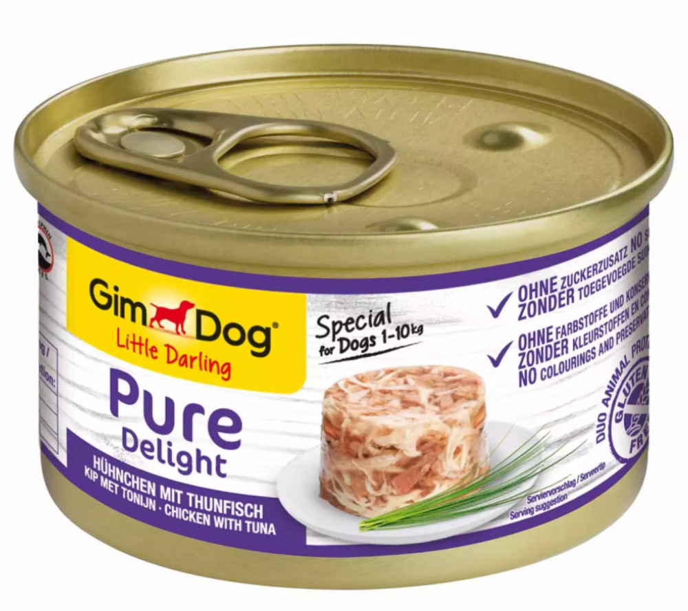 Gimdog Pure Deli Mokra Karma Kurczak Tuńczyk 85g  od 95zł +DO 3% ZWROTU W PROGRAMIE LOJALNOŚCIOWYM 513027