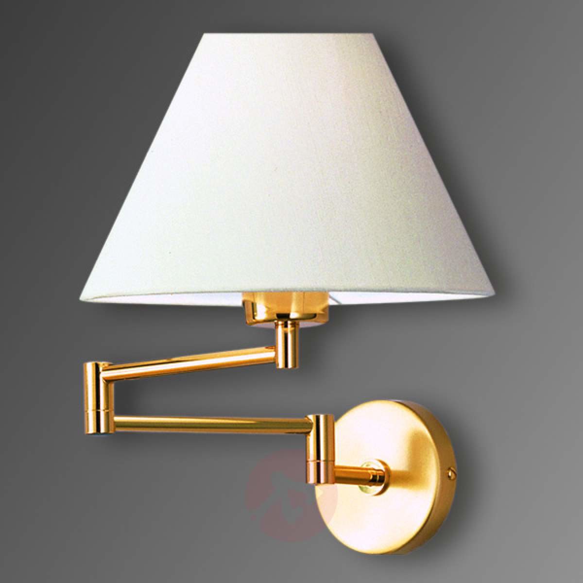 Knapstein GKS Odchylana lampa ścienna LIVAS, poler. Mosiądz