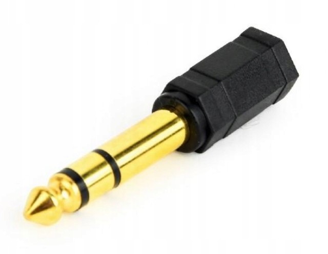 Gembird Adapter stereo Jack 3.5mm do męski 6.35mm