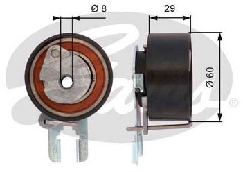 GATES Rolka napinacza, pasek rozrządu T43158