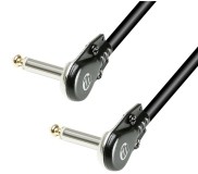 Adam Hall Cables K 4 IRR 0050 FL Kabel instrumentalny z bardzo płaskimi wtyczkami kątowymi jack mono 6,35 mm 50 cm