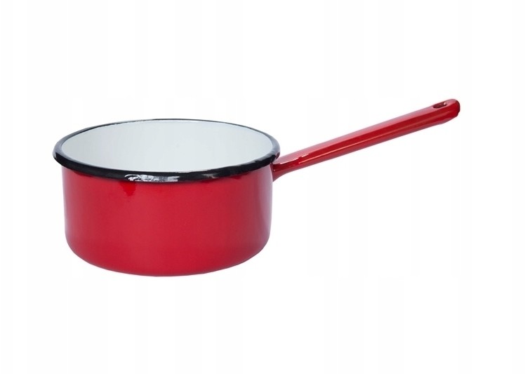 Olkusz Rondelek Emaliowany Czerwony 12 CM 415-12C