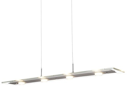 Brilliant Smoke LED 4-punktowa X 5 W źródło światła w komplecie nie są wymienne wisiorek ściemnialny z regulacją wysokości, metal/szkło/Żelazo g93501/13 G93501/13