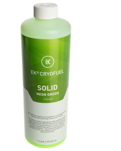 EK Water Blocks EK-CryoFuel Solid Premix Neon Green - 1000ml 3831109880364