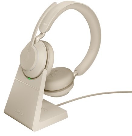 Jabra Evolve2 65 Link380c UC Stereo Stand Beige (26599-989-888)