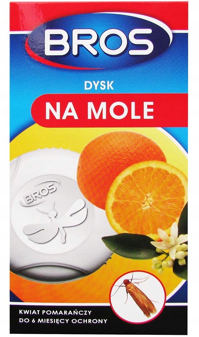 Bros Dysk Na Mole Kwiat Pomarańczy 1 szt
