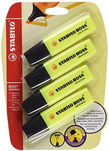 Stabilo Boss Executive Textmarker, żółty B-14892