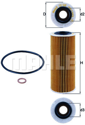 Mahle FILTR OLEJU KNECHT OX 368 D1 ECO OX 368D1