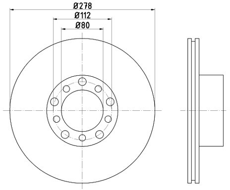 HELLA PAGID Tarcza hamulcowa PAGID 8DD355100-401