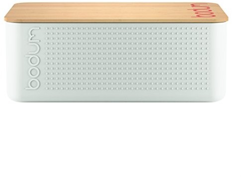 Bodum Bistro 11740-01 pojemnik na chleb, z drewna i tworzywa sztucznego, 19,39 x 29,4 x 10,7 cm, kolor: czarny 11740-913