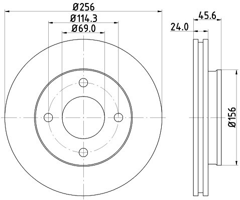 HELLA PAGID Tarcza hamulcowa PAGID 8DD355111-511