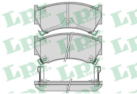 LPR GROUP Zestaw klocków hamulcowych, hamulce tarczowe GROUP 05P1101
