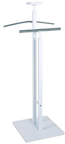 Haku-Möbel HAKU meble 38344 męski pomocnik ze stali nierdzewnej, MDF, biały/chrom, 33 x 33 x 109 cm 38344