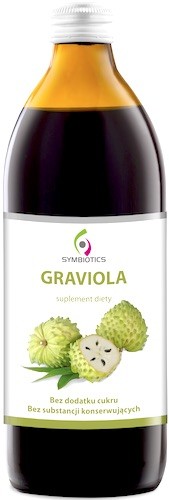 Symbiotics Symbiotics Graviola Sok z Gravioli 500ml bez konserwantów i cukru - suplement diety