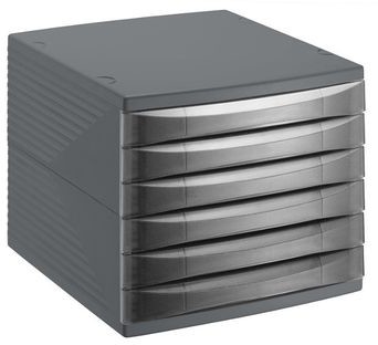 Rotho Pojemnik na dokumenty 6 szuflad QUADRA