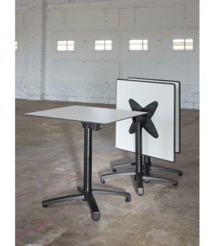 Resol Stół Fall 70x70 cm Black-White Resol 5001