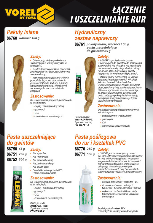 Skidol Pasta poślizgowa do rur pvc 500g 86771