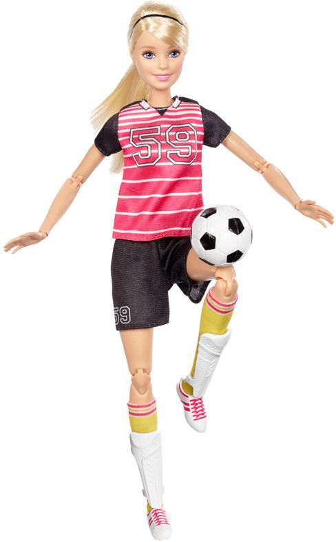 Mattel Barbie Sportowa lalka Piłkarka blondynka DVF68 DVF69