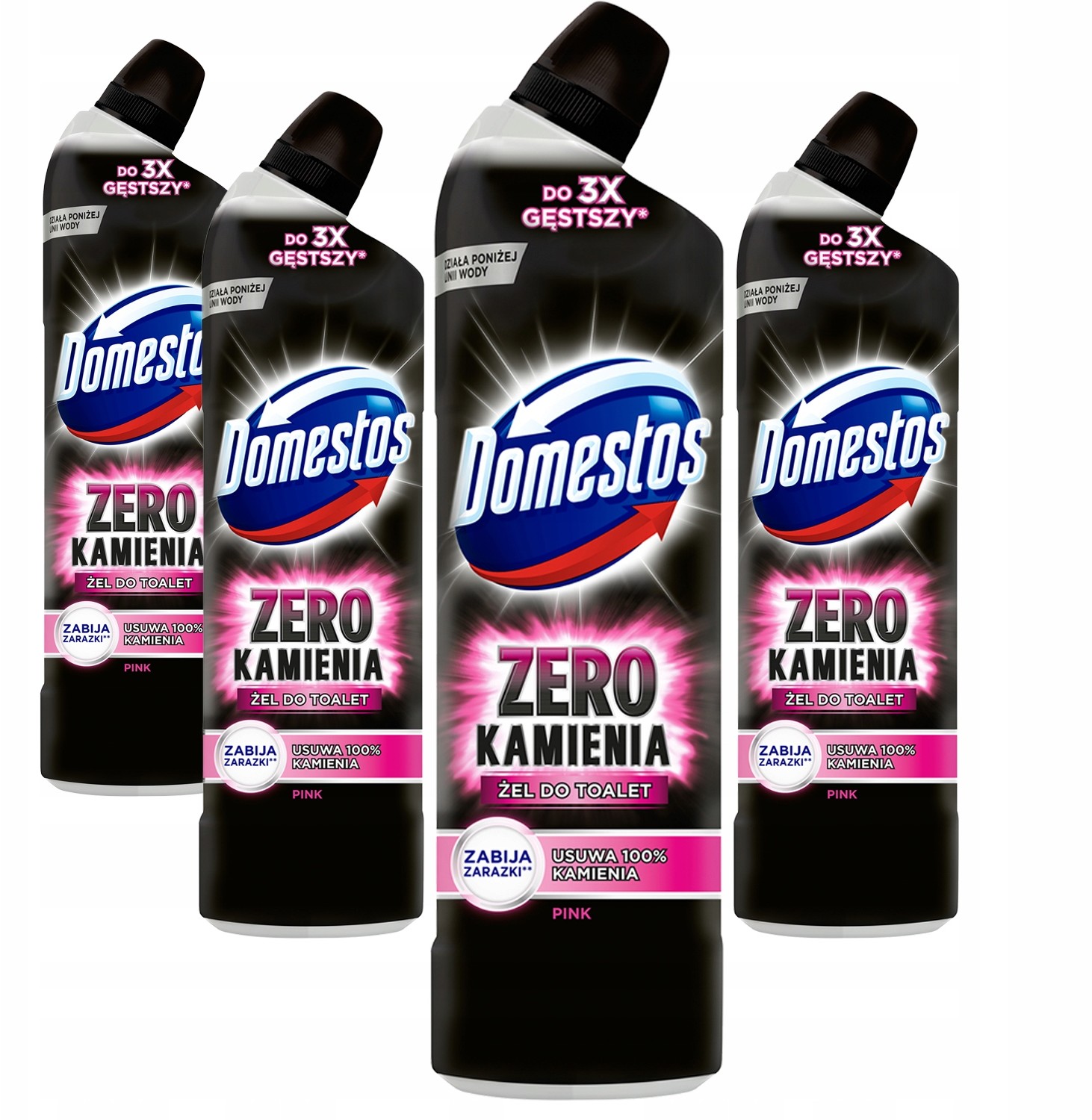 Domestos Zero Płyn do toalet pink ocean 4x750ml