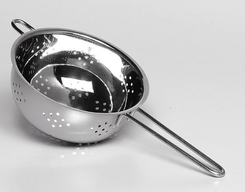 Krüger Karl  sito cedzak na trzonek, trzonek, sitko kuchenne, wykonana ze stali nierdzewnej, do wyboru różne rozmiary, srebro, 18 cm 106018
