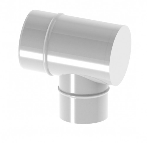 Jeremias Trójnik 87° rewizyjny rozszerzający 60/100-80/125 z uszczelką TWIN5156010080125