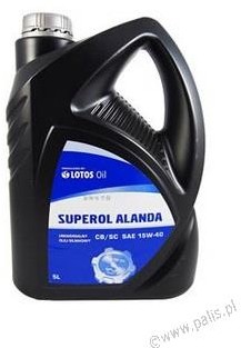 Фото - Моторне мастило Lotos Olej Superol 15W-40 Alanda 5L Gdansk 