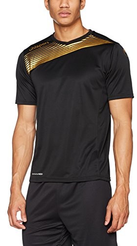 Uhlsport odzież Teamsport ligi 2 koszulka z krótkim rękawem, czarny, M 100328303