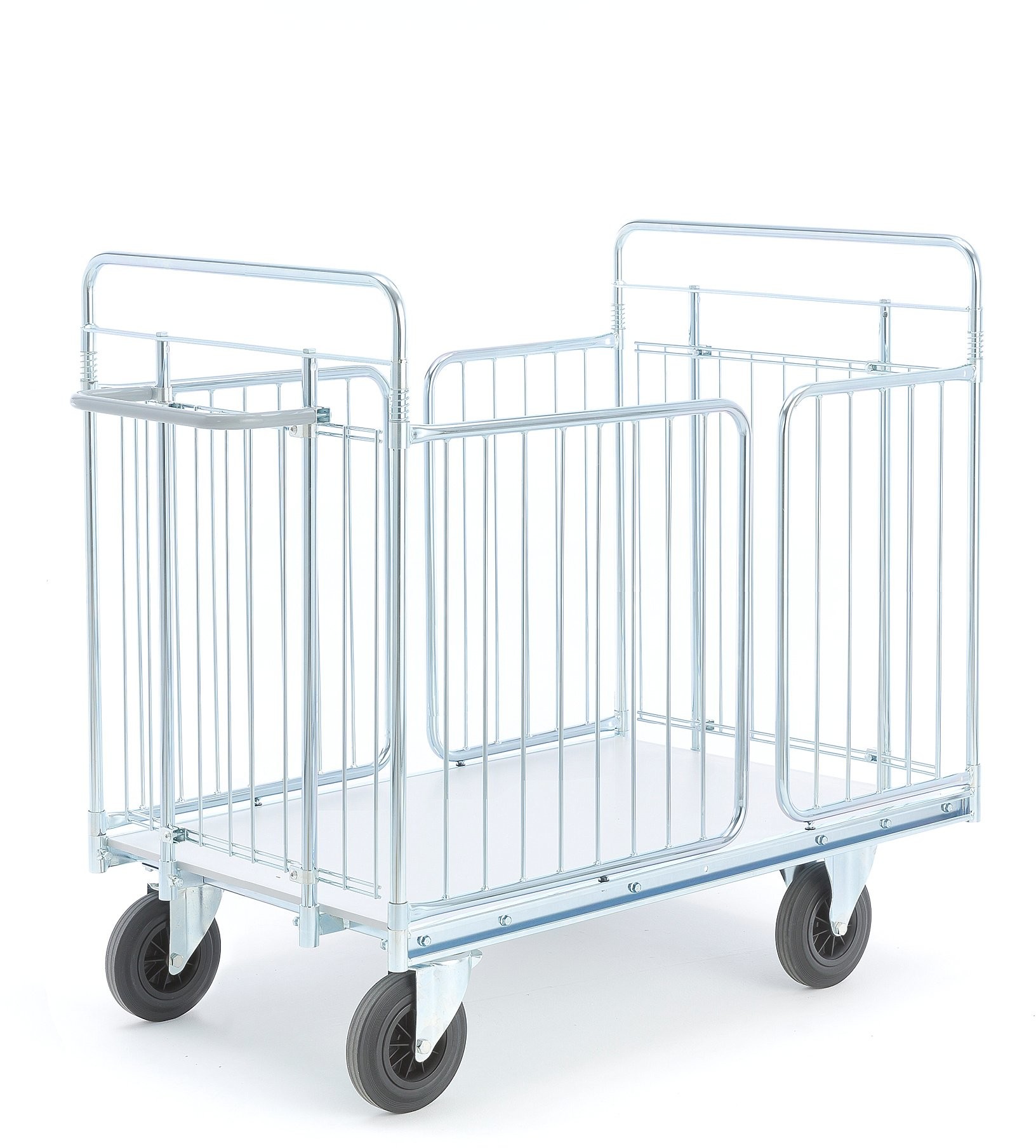 AJ Produkty Wózek CARRIER, z siatki, z furtkami, 1400x650x1180 mm
