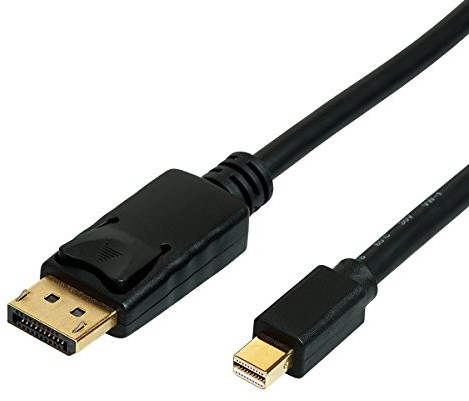 Rotronic Roline 11.04.5814 Mini Display Port sieciowy V1.3/v1.4, MDP DP, ST ST, 1 m Czarny 11.04.5814
