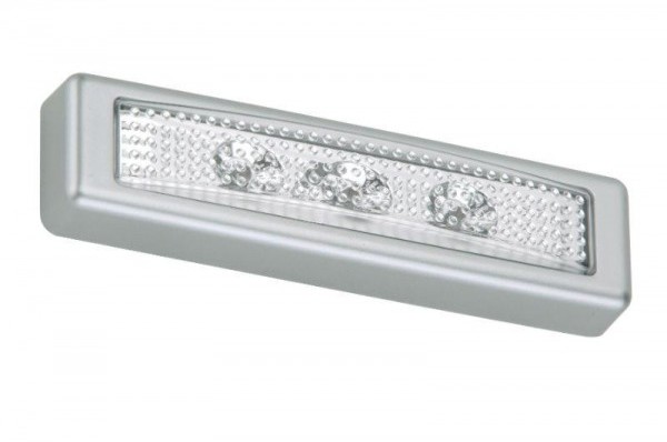 Briloner Lampka naciskowa LED, kolor tytanowy, 3x LED 0,06W 2689-034 2689-034