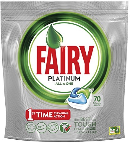 Fairy Platinum nadaje się do mycia w zmywarkach do naczyń Tabs (5 X 24 sztuk), , , SPA23114