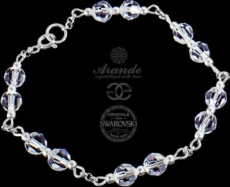 Swarovski Arande Bransoletka Crystal Srebro CERTYFIKAT 700754